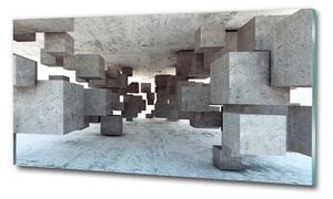 Fotoobraz na skle Kvádry v betonu osh-97581369