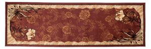 Chemex Moderní koberec Atlas - květiny 1 - hnědý Rozměr koberce: 80x150 cm
