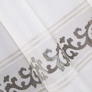 Bílá záclona na kroužcích ANNE 140x270 cm