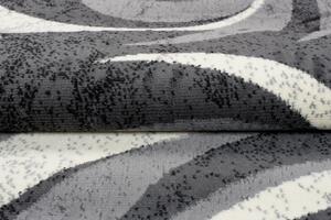Chemex Moderní koberec Tap - vlnky 3 - tmavě šedý Rozměr koberce: 80x150 cm
