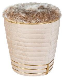 TABURET, textil, 42/50 cm MID.YOU - Taburety, Online Only