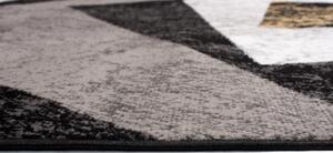 Makro Abra Moderní kusový koberec CHEAP K855G černý žlutý Rozměr: 120x170 cm