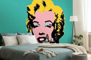 Tapeta ikonická Marilyn Monroe v pop art designu - 150x100