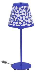 Aluminor Nihoa stolní lampa vzor modrá, bílá