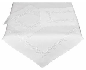Forbyt Ubrus celoroční Pomněnky bílý Velikost: 35 x 35 cm