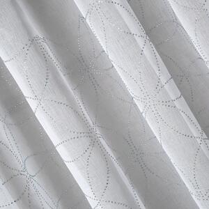 Eurofirany Bílá záclona na kroužcích LILA 140x250 cm