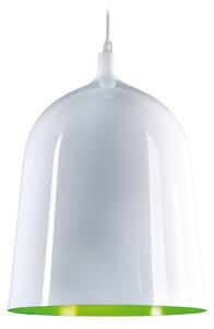 Závěsné svítidlo Aluminor Bottle, Ø 28 cm, bílá/zelená