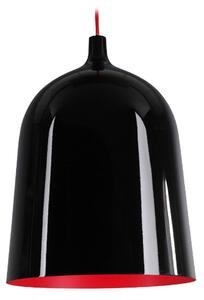 Závěsné svítidlo Aluminor Bottle, Ø 28 cm, černá/červená