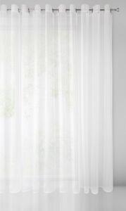 Eurofirany Bílá záclona na kroužcích SYLVIA 350x250 cm