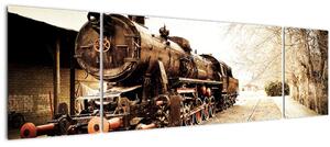 Obraz - Historická lokomotiva (170x50 cm)