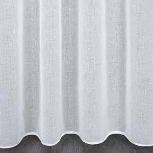 Hladká bílá klasická záclona Elpida 350x250 cm