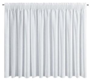 Bílá záclona na pásce LANA 350x150 cm