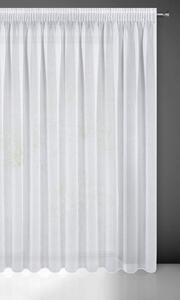 Hladká bílá klasická záclona Elpida 350x250 cm