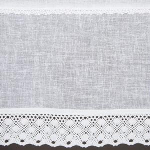 Bílá záclona na pásce LISA 150x30 cm