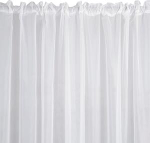 Bílá záclona na pásce LUCY 300x160 cm