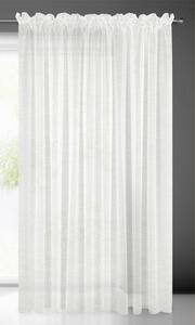 Bílá záclona na pásce LUCY 400x150 cm