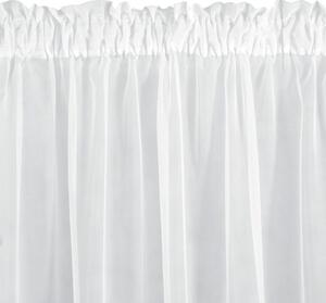 Eurofirany Bílá záclona na pásce REBECCA 140x250 cm