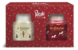 Petali Vánoční set Petali vonné svíčky ve skle 2x25h