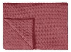 Vandyck Luxusní přehoz na postel Home Piqué waffle Wild rose - 160x250 cm