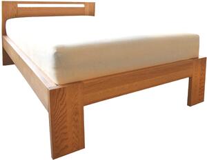 Oak´s Dubová postel Mono Klasik 4 cm masiv průběžný - 80x200 cm