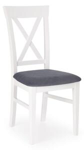 Halmar Jídelní židle Bergamo, bílá/šedá