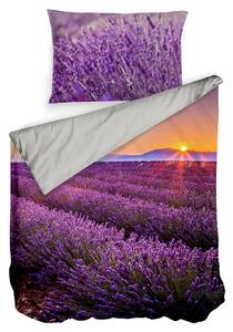 Gipetex Natural Dream 3D italské povlečení 100% bavlna Lavanda - 220x200 / 2x70x90 cm