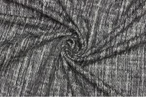 Vlna kabátová - Černobílá melange