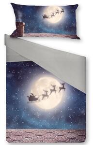 Gipetex Natural Dream 3D italské povlečení 100% bavlna Christmas night - 140x200 / 70x90 cm