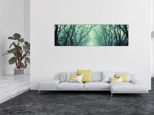 Obraz - Cesta s alejí stromů (170x50 cm)