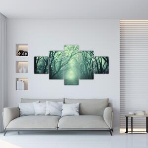 Obraz - Cesta s alejí stromů (125x70 cm)