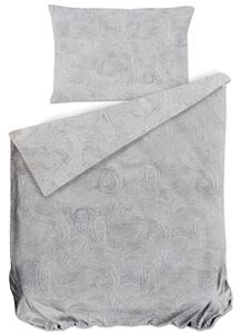 Bierbaum povlečení bavlněný satén 3684 Paisley Grey - 140x200 / 70x90 cm