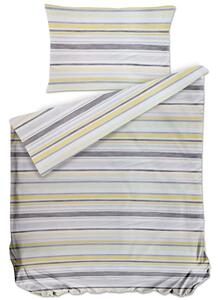 Bierbaum povlečení bavlněný satén 3327 Stripe Yellow 140x200/70x90 cm