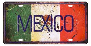 Kovová cedule vlajka MEXICO