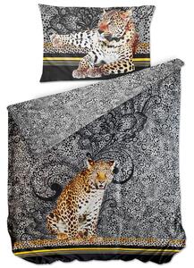Bierbaum povlečení bavlněný satén 5179D Leopard 140x200/70x90 cm
