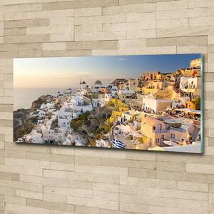 Foto obraz skleněný horizontální Santorini Řecko osh-99648927
