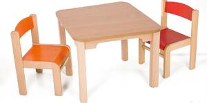 Hajdalánek Dětský stolek MATY + židličky LUCA (oranžová, červená) MATYLUCAORACER