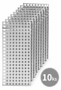 Dárkový sáček stříbrný papírový – 12 × 22,5 cm set 10 ks 8796103