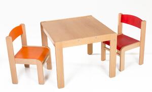 Hajdalánek Dětský stolek LUCAS + židličky LUCA (oranžová, červená) LUCASLUCAORACER
