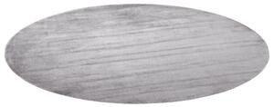 Kulatý viskózový koberec ⌀ 140 cm světle šedý GESI II