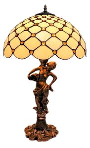 BRILAGI - Tiffany vitrážová stolní lampa IVORY SMOOTH 1xE27/60W/230V
