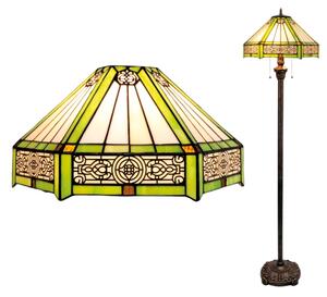 BRILAGI - Tiffany vitrážová stojací lampa EMERALD 2xE27/60W/230V