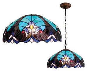 BRILAGI - Tiffany vitrážový lustr na řetězu CORAL 1xE27/60W/230V pr. 40 cm