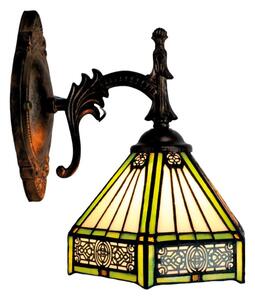 BRILAGI - Tiffany vitrážová nástěnná lampa EMERALD 1xE14/40W/230V