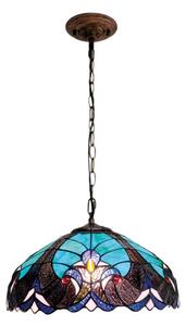 BRILAGI - Tiffany vitrážový lustr na řetězu CORAL 1xE27/60W/230V pr. 40 cm