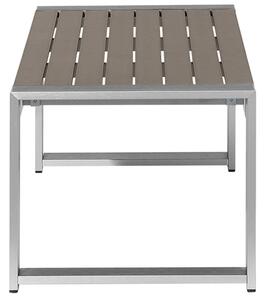 Zahradní hliníkový stůl 90 x 50 cm tmavě šedý SALERNO