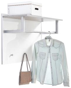 ŠATNÍ PANEL, šedá, bílá, 90/60/35 cm Carryhome - Šatní panely, Online Only