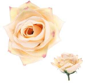 Růže, barva krémová Květina umělá vazbová Cena za balení 12 kusů KUM3312-CRM