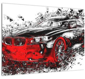 Obraz - Malované auto v akci (70x50 cm)