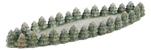 PTMD Collection Tác stromky tmavě zelené 48x13cm