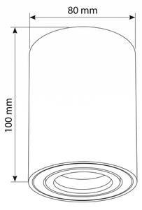 BRILAGI - Bodové svítidlo MIA 1xGU10/30W/230V 100x80 mm bílá